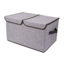 Faltbare Aufbewahrungsbox Mit Doppeldeckel Und Griffen