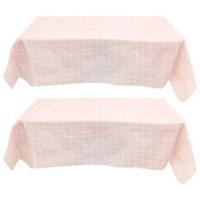 2Stk Plaid Tischdecke Dekorative Picknick Tischauflage Fettdicht