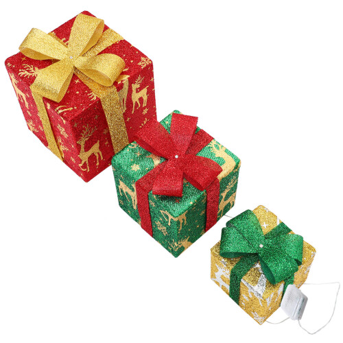 2 Sets Weihnachtslichter Boxen Beleuchtete 1