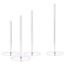 4Stk Runder Sockel Donut Displayständer Transparent