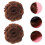 2 Unidades Peinetas Rollo Flor Extensión Caballo Roja 5