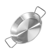1St Duurzame Rvs Eettafel Plate Met Handvatten Voor Picknick En Bbq