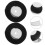 2Rollen Premium Zwarte Organza Polyester Voor DIY & Geschenk 4