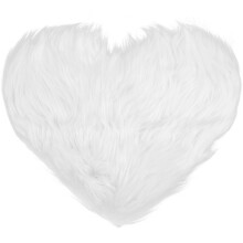 1Hartvormig Decoratief Faux Fur Vloerkleed Met Comfort