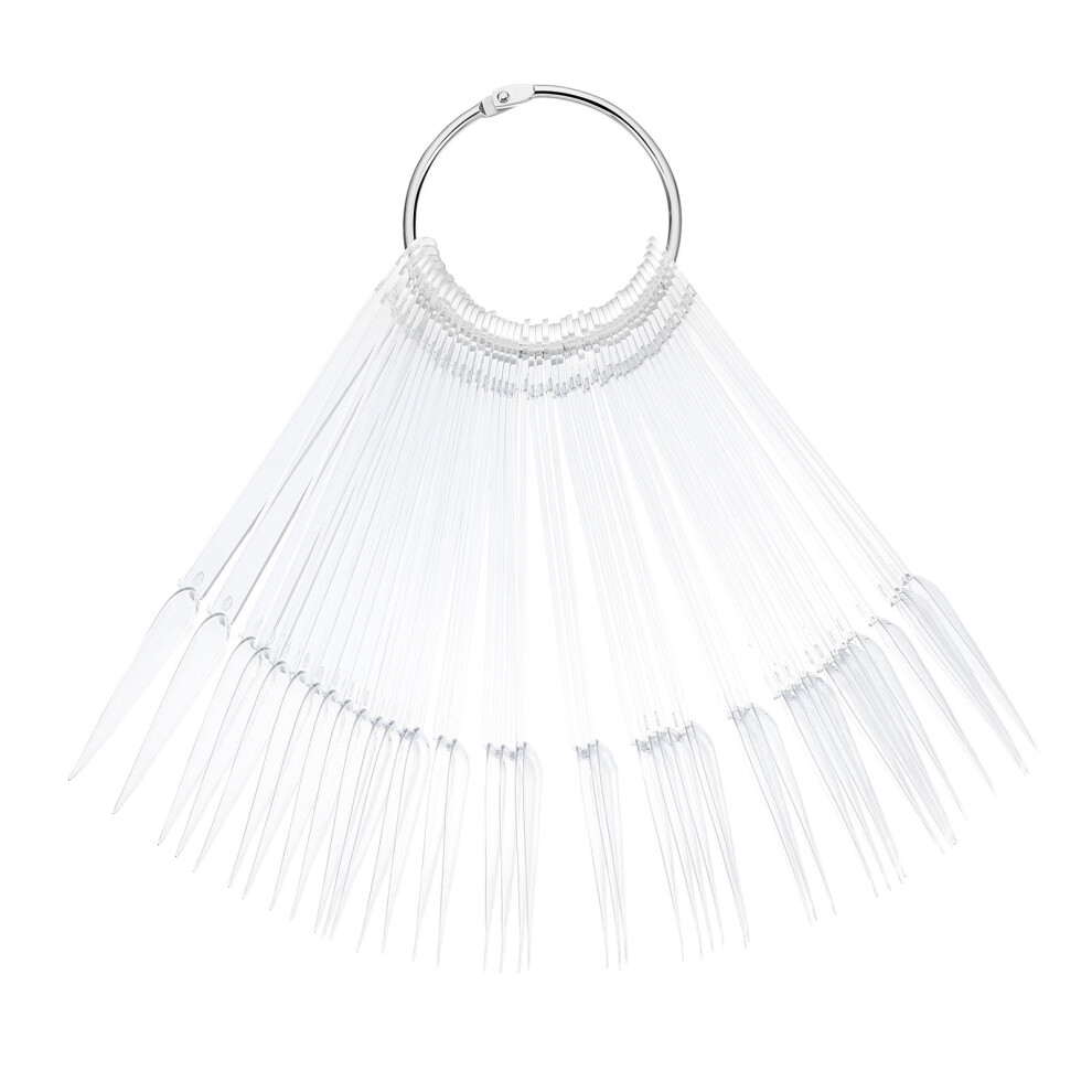 100 Sztuk PłAskich NakłAdanych Paznokci Wachlarzowych Do Prezentacji-image