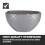 Tower Tower T867002GRY Empire 16 Piece Dinnerware Set, Stoneware, Grey and Brass 5