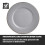 Tower Tower T867002GRY Empire 16 Piece Dinnerware Set, Stoneware, Grey and Brass 6