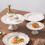 1St Keramik Dessertteller Lebensmittelbehälter Weiß 4