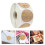 500Stk Papieraufkleber Gold Partygeschenk Sticker 9