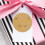500Stk Papieraufkleber Gold Partygeschenk Sticker 4