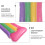 1St Regenbogen Schwimm Board PVC Mit Farbenfrohem Design 8