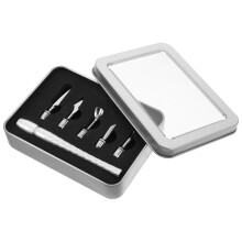 4 Sets Cuticle Pusher Mit Austauschkopf Aus
