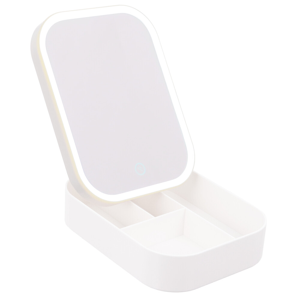 Inoomp Light Illuminated Led Makeup Mirror With Fill And Organizer