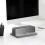 1Pc Aluminum Vertical Laptop Stand Sturdy Grey Notebook Base for Desk 3