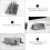 1Pc Aluminum Vertical Laptop Stand Sturdy Grey Notebook Base for Desk 11