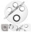 2 Sets Make-Up Mit Farbmischstab Nagelkunstfarbe S Silber 11