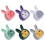 6 Pcs Adhesive Kitchen Towel Holder Towels Plug Mixed Color 10