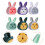6 Pcs Adhesive Kitchen Towel Holder Towels Plug Mixed Color 9