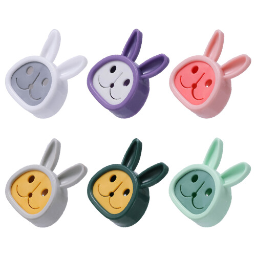 6 Pcs Adhesive Kitchen Towel Holder Towels Plug Mixed Color 2