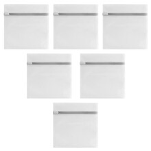 6St Witte Waszakken Set Mesh Polyester Wasmachine Bescherming