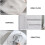 6St Witte Waszakken Set Mesh Polyester Wasmachine Bescherming 10