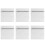 6St Witte Waszakken Set Mesh Polyester Wasmachine Bescherming 6