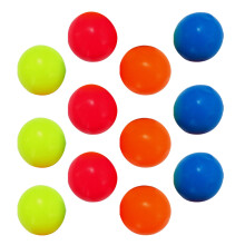 12Pcs Lightweight Silicone Balls Toys for Kids Outdoor Play Refillable