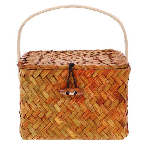 Panier De Rangement Avec En Rotin Pour Divers 1