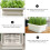 1St Multifunctionele Groentetuinbak Wit Voor Patio En 8