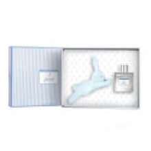 Água de Perfume - JACADI - COFRE TODO PEQUENO - 100 ML - Doudou Coelho Azul - Frescor de Cítricos