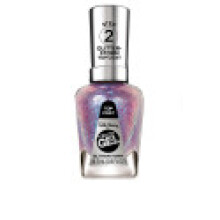Sally Hansen Miracle Gel Glitterstorm Topcoat, schnell trocknender, langlebiger, transparenter, glitzernder violetter Nagellack