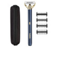 Rasoi per barba e rasoio - BABYLISS - X-Blade Super-X Metal - Senza fili - Autonomia 45 min - 4 pettini - Edizione oro e blu navale