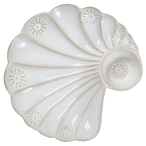Shell Shape Ceramic Dinner Plate Home Decorative Tableware 1