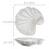 Shell Shape Ceramic Dinner Plate Home Decorative Tableware 3