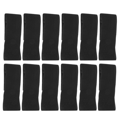 36 Pièces Deuil Funéraire En Élastique Noir Ajustable Pour Badge 2