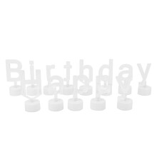 Set A Candela Led Con Lettera Per Compleanno Decorazione Festa