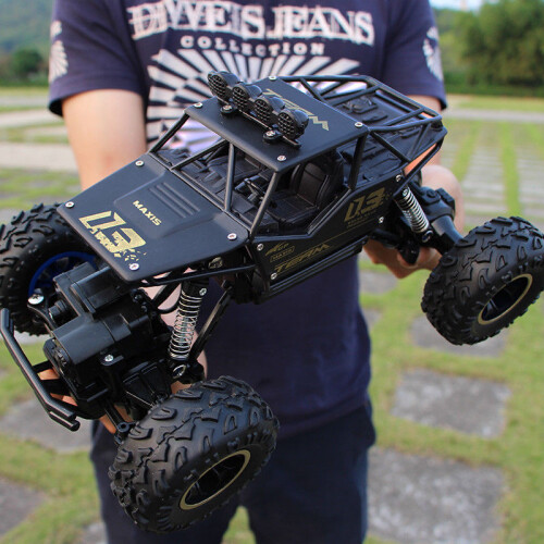 (Black 28cm) Car Rc 112 4wd Remote Control High Speed Vehicle 24ghz Offroad Kids Toys Gift