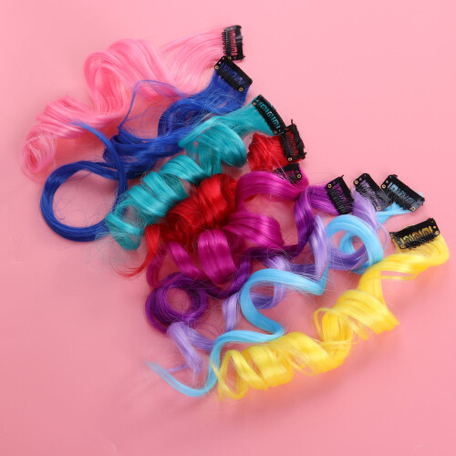 22 Pezzi Extension Colorate Con Clip Pettini Per Feste 1