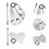 2 Set Palette Con Spatole In Acciaio Per Nail Art 7