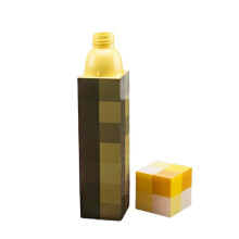 (Yellow)Minecraft Mobs Tnt Botella de Agua Antorcha Modelo Creativo Plástico Taza Regalo Cumpleaños