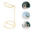 1Pc Practical Golden Alloy Headset Bracket Stable Holder for Desk Use 6