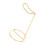1Pc Practical Golden Alloy Headset Bracket Stable Holder for Desk Use 11