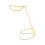 1Pc Practical Golden Alloy Headset Bracket Stable Holder for Desk Use 9