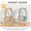 1Pc Practical Golden Alloy Headset Bracket Stable Holder for Desk Use 8