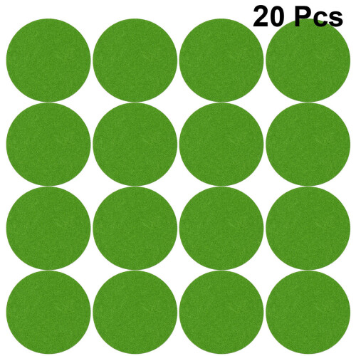 20 Pezzi Tappetini In 14X14 Cm Antiscivolo Per E Vasi Verde 1