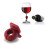 8 Pezzi Identificatore Bicchiere Vino In Silicone Misti 2