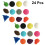 24 Pezzi Etichette In Silicone Per Da Vino Con Marker 2