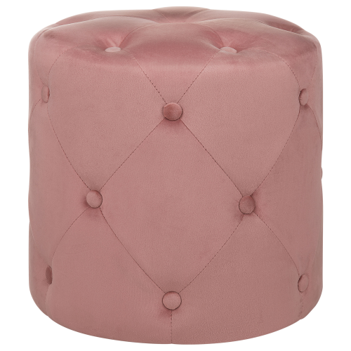 Beliani Pouffe COROLLA Velvet Pink