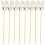100 Pezzi Stuzzicadenti Bunny In Bamboo Per Antipasti E Bevande 1