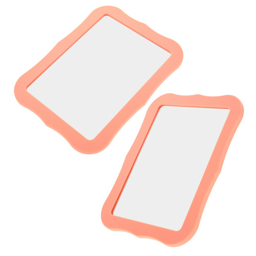 2Pcs Locker Mirror Magnet Orange with High Definition